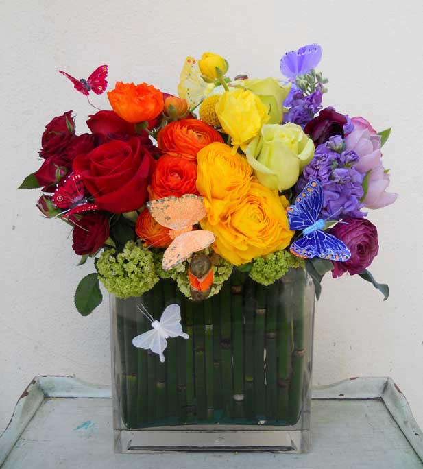 Ombre Flower Designs or Rainbow Flowers: A Trend with Staying Power - Jan  Channon Flowers